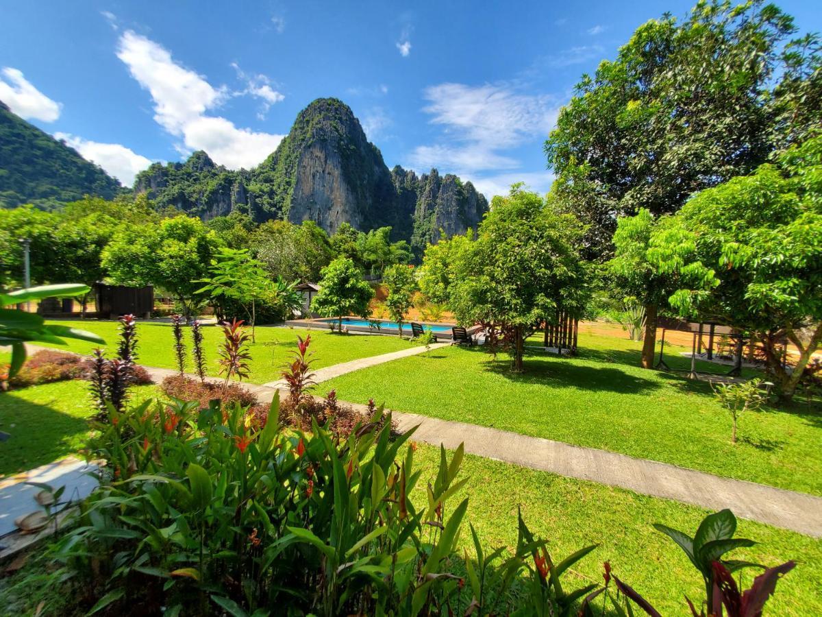 Bearlinbungalow Vang Vieng Eksteriør bilde