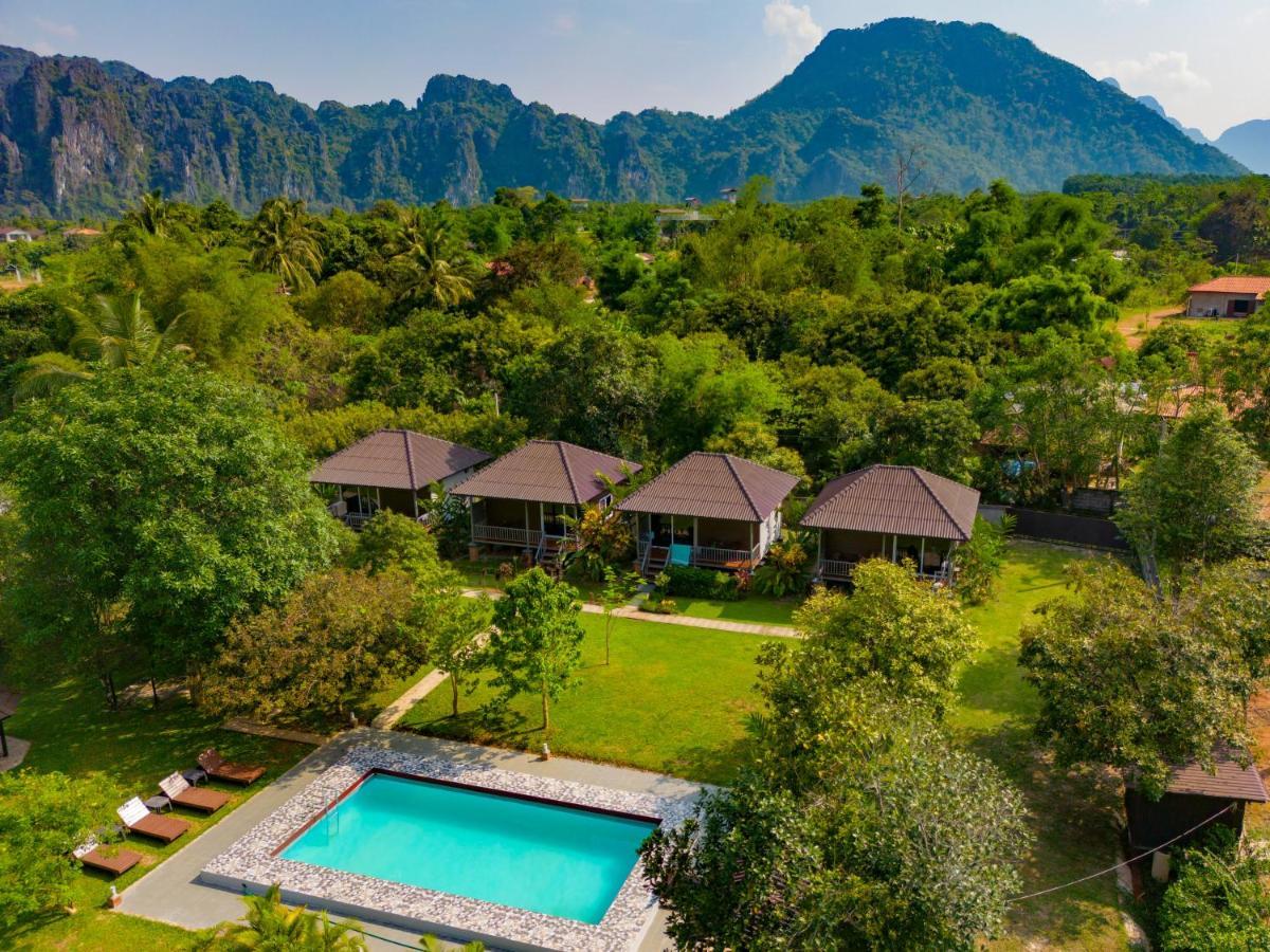 Bearlinbungalow Vang Vieng Eksteriør bilde