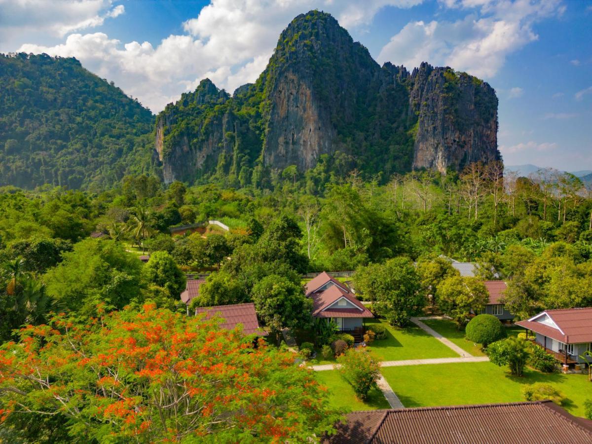 Bearlinbungalow Vang Vieng Eksteriør bilde